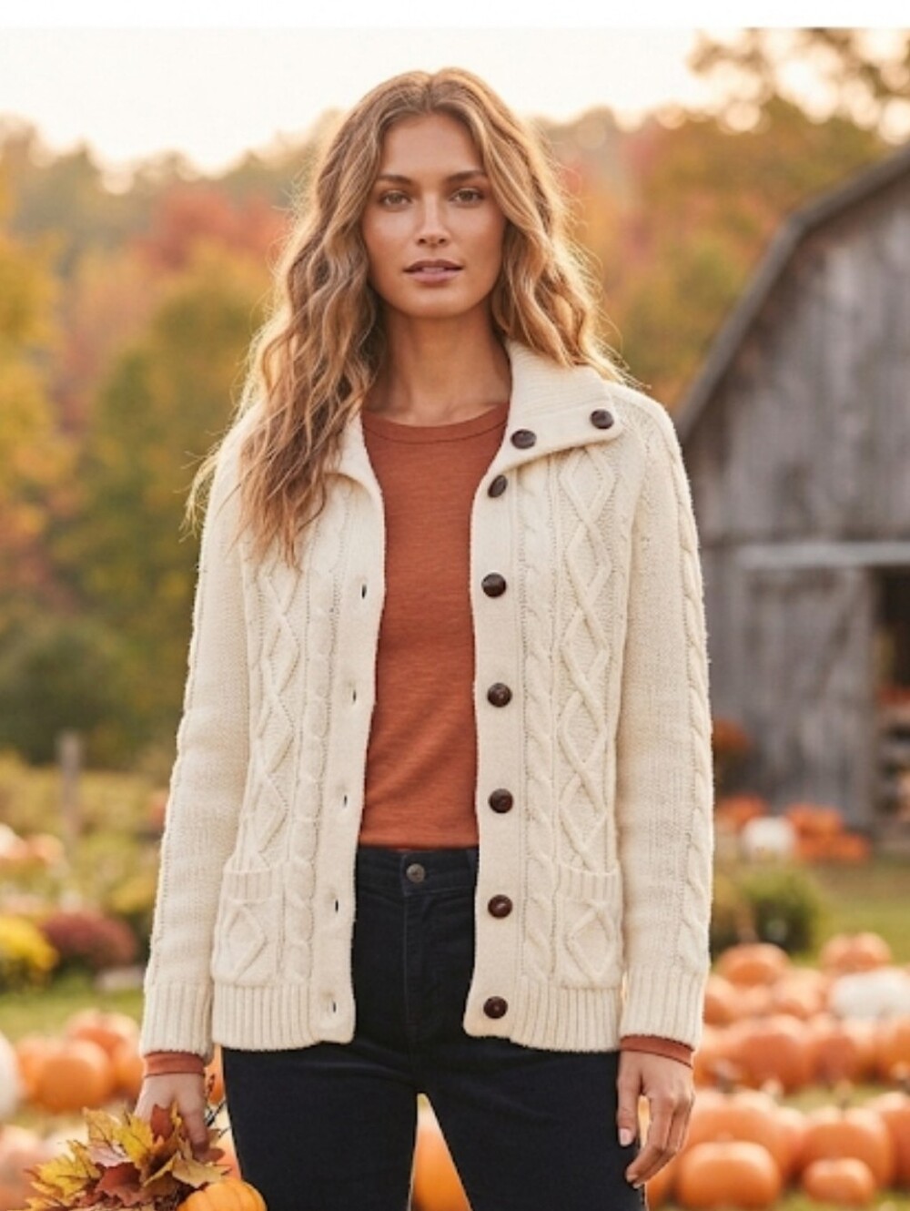 SIGELLO BUTTON-DOWN SWEATER/CARDIGAN